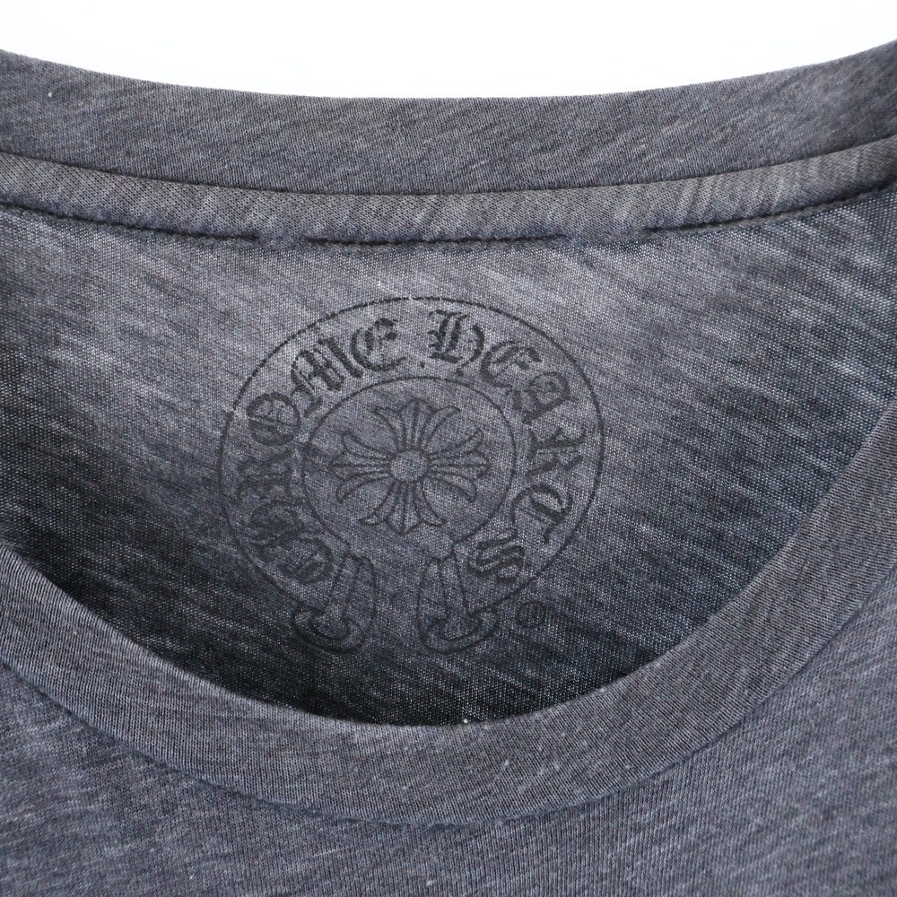 CHROME HEARTS(クロムハーツ) スクロールラベル CHプラスプリント 長袖Tシャツ グレー