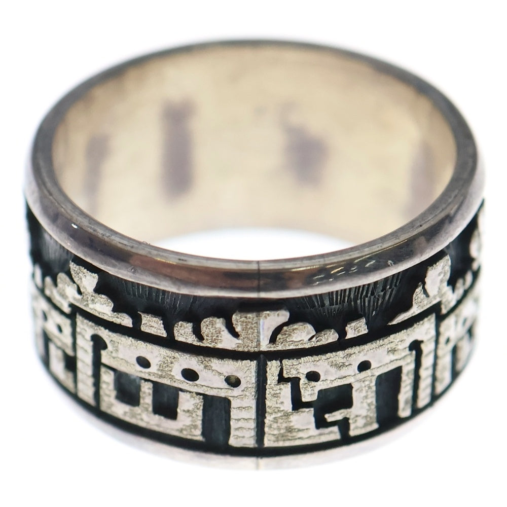 INDIAN JEWELRY(インディアンジュエリー) ホピ族 インレイリング シルバー