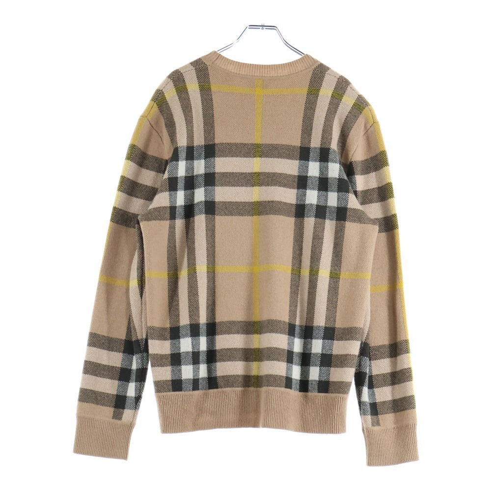 BURBERRY(バーバリー) ノバチェック カシミヤセーター ブラウン 8054920