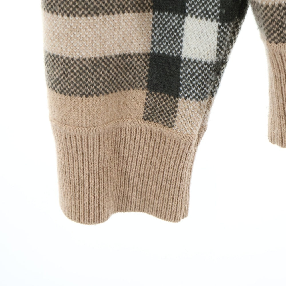 BURBERRY(バーバリー) ノバチェック カシミヤセーター ブラウン 8054920
