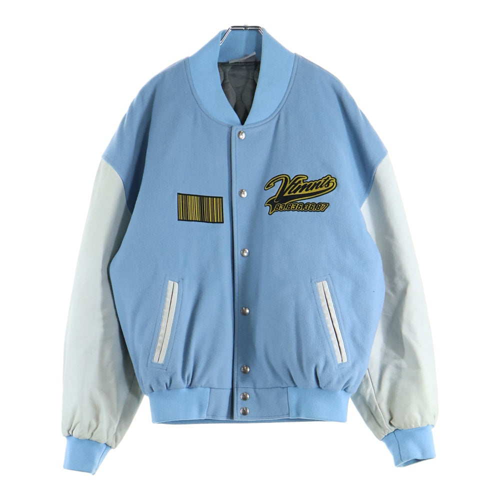 VETEMENTS(ヴェトモン) フロントロゴワッペン スタジャン ブルー