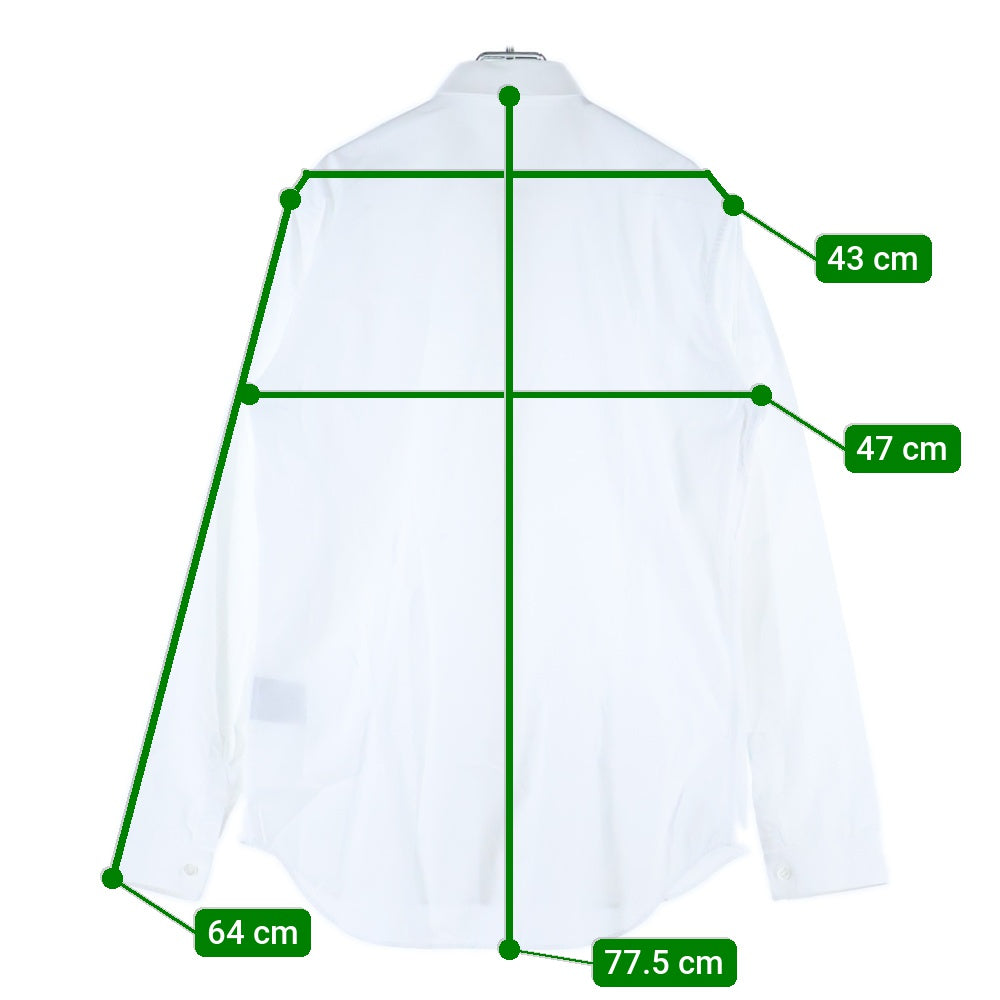 DIOR(ディオール) 18SS Long Sleeve White Shirt ロゴ刺繍 レギュラーカラー長袖シャツ 463C541W6680