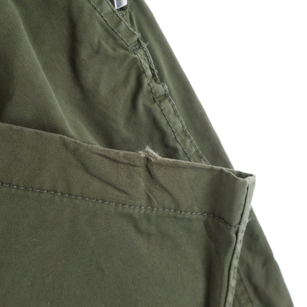 ALEXANDER WANG(アレキサンダーワン) Mid Rise Cargo Rave Pants ウエストロゴ カーゴパンツ カーキ 1WC2244724 レディース