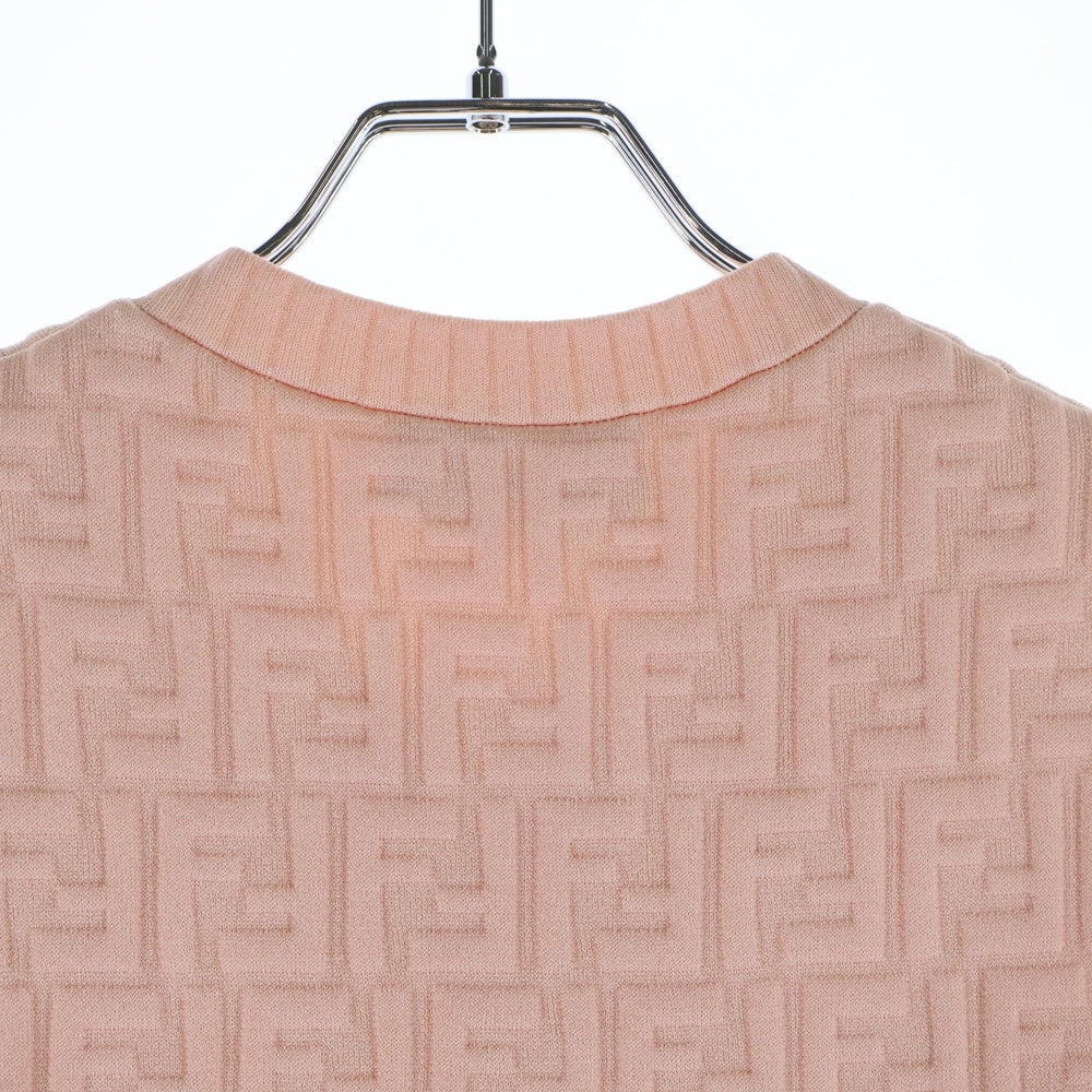 FENDI(フェンディ) Zucca Fitted Dress ズッカ柄 ノースリーブ タイト ワンピース ピンク FZDA13 AJTE レディース