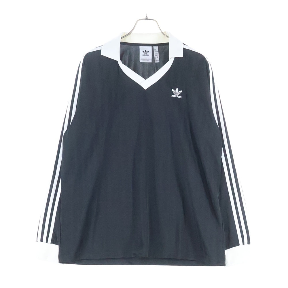 adidas(アディダス) PIQUE SOCCER LONG SLEEVE BLACK アディカラー ピケ サッカー 長袖シャツ ブラック IZ4808