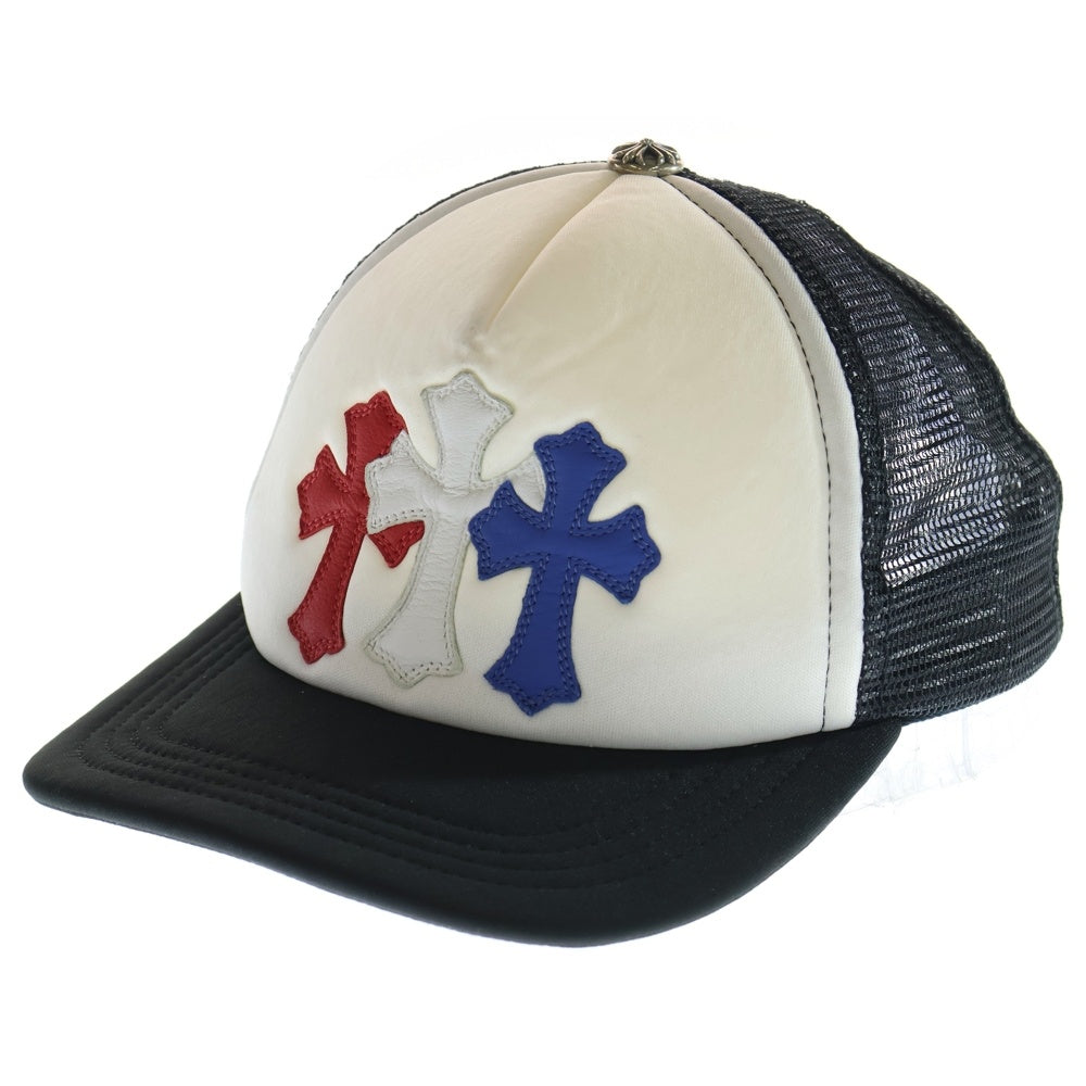 CHROME HEARTS(クロムハーツ) TRUCKER CAP トリコロール セメタリー クロスパッチ トラッカー キャップ 帽子 マルチ