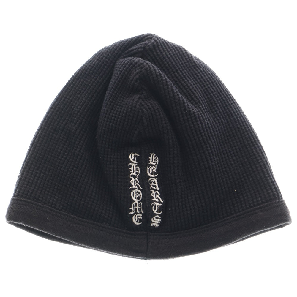 CHROME HEARTS(クロムハーツ) OLD THERMAL BEANIE オールド クロス刺繍 サーマル ビーニー ニット帽 ブラック