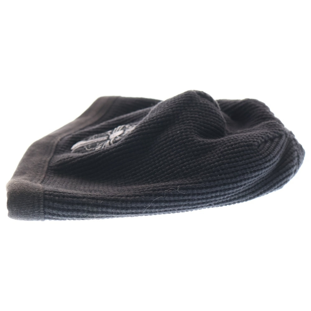 CHROME HEARTS(クロムハーツ) OLD THERMAL BEANIE オールド クロス刺繍 サーマル ビーニー ニット帽 ブラック