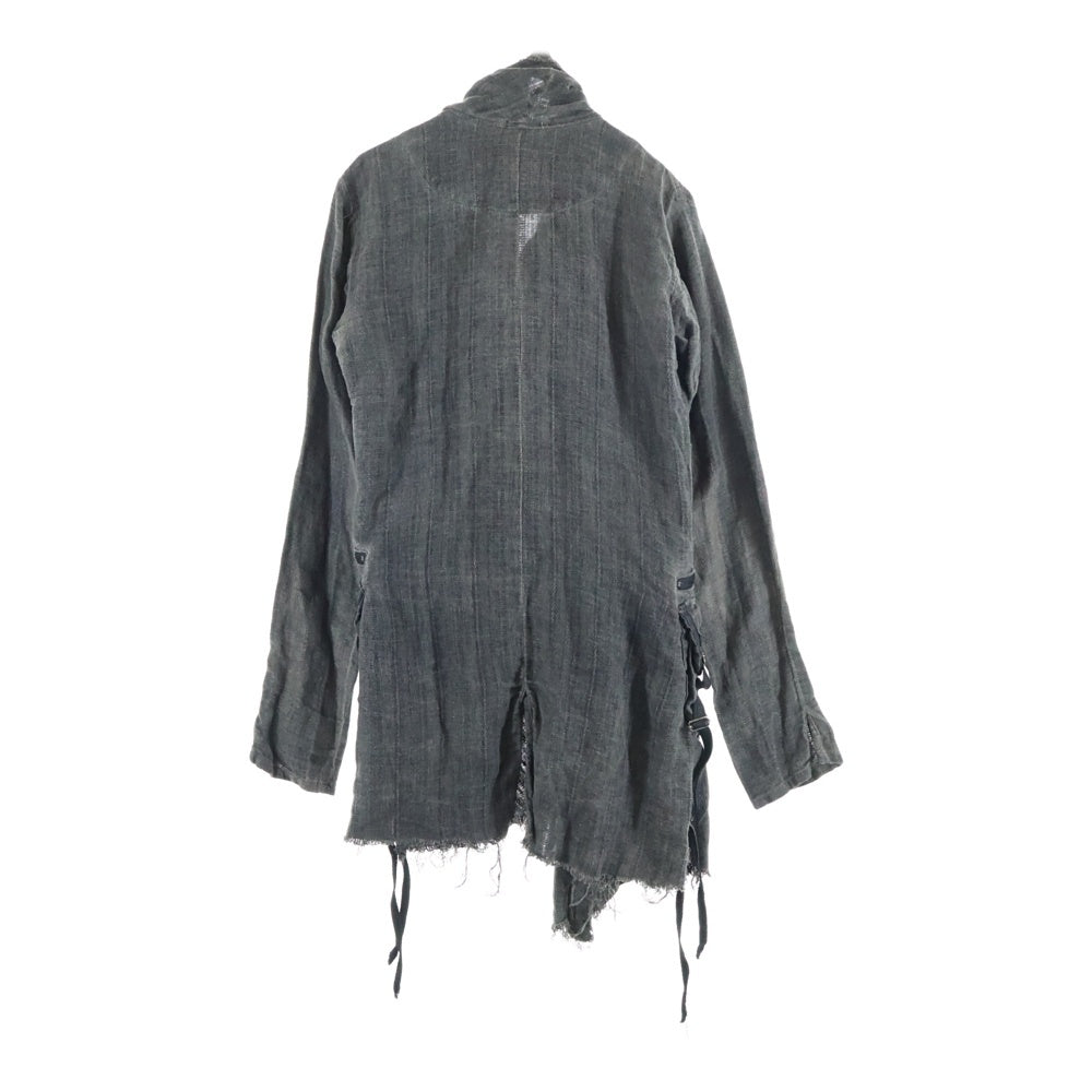 KMRii(ケムリ) スタッズ付き ファー ミリタリー モッズコート カーキ