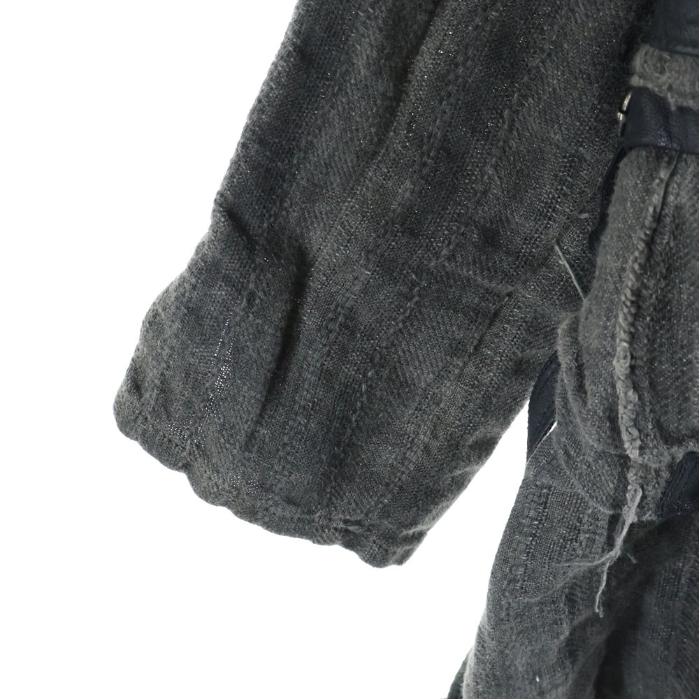 KMRii(ケムリ) スタッズ付き ファー ミリタリー モッズコート カーキ