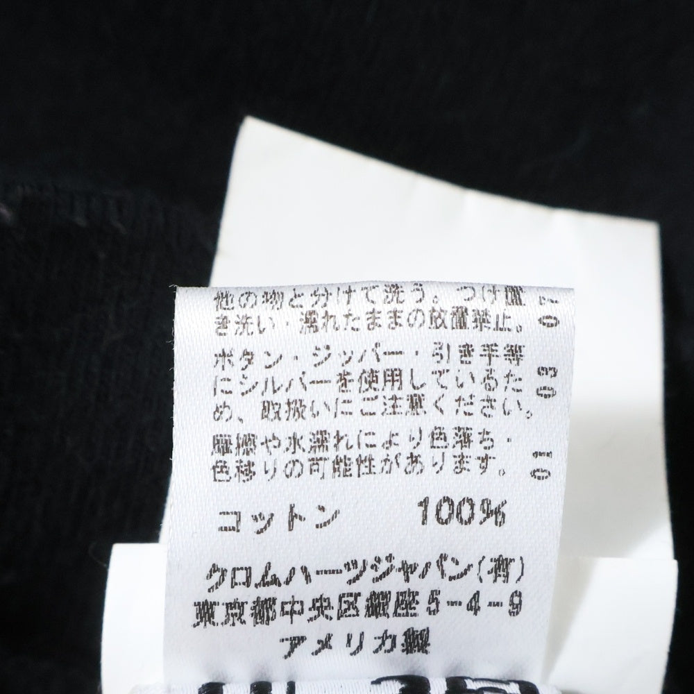 CHROME HEARTS(クロムハーツ) SWTSHRT PLVR ファイヤーパターン プルオーバースウェットパーカー フーディ ブラック