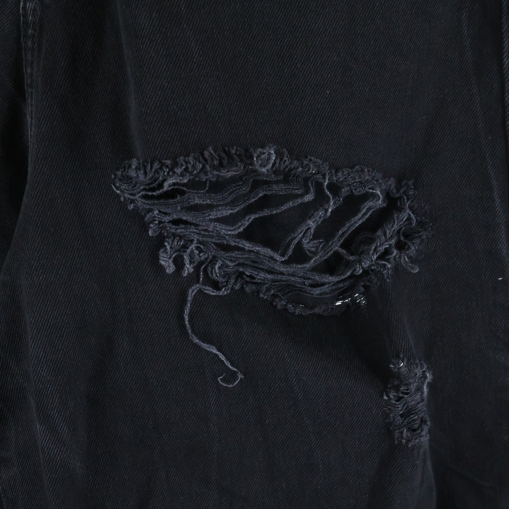 VETEMENTS(ヴェトモン) Destroy Denim Pants デストロイ デニムパンツ ブラック UE64PA130B