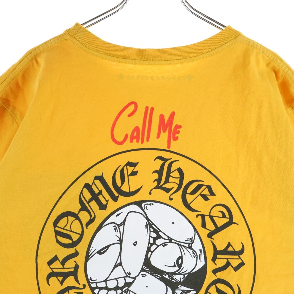 CHROME HEARTS(クロムハーツ) MATTY BOY PPO mustard Tee Call Me マッティボーイ マスタード プリント 半袖Tシャツ カットソー イエロー