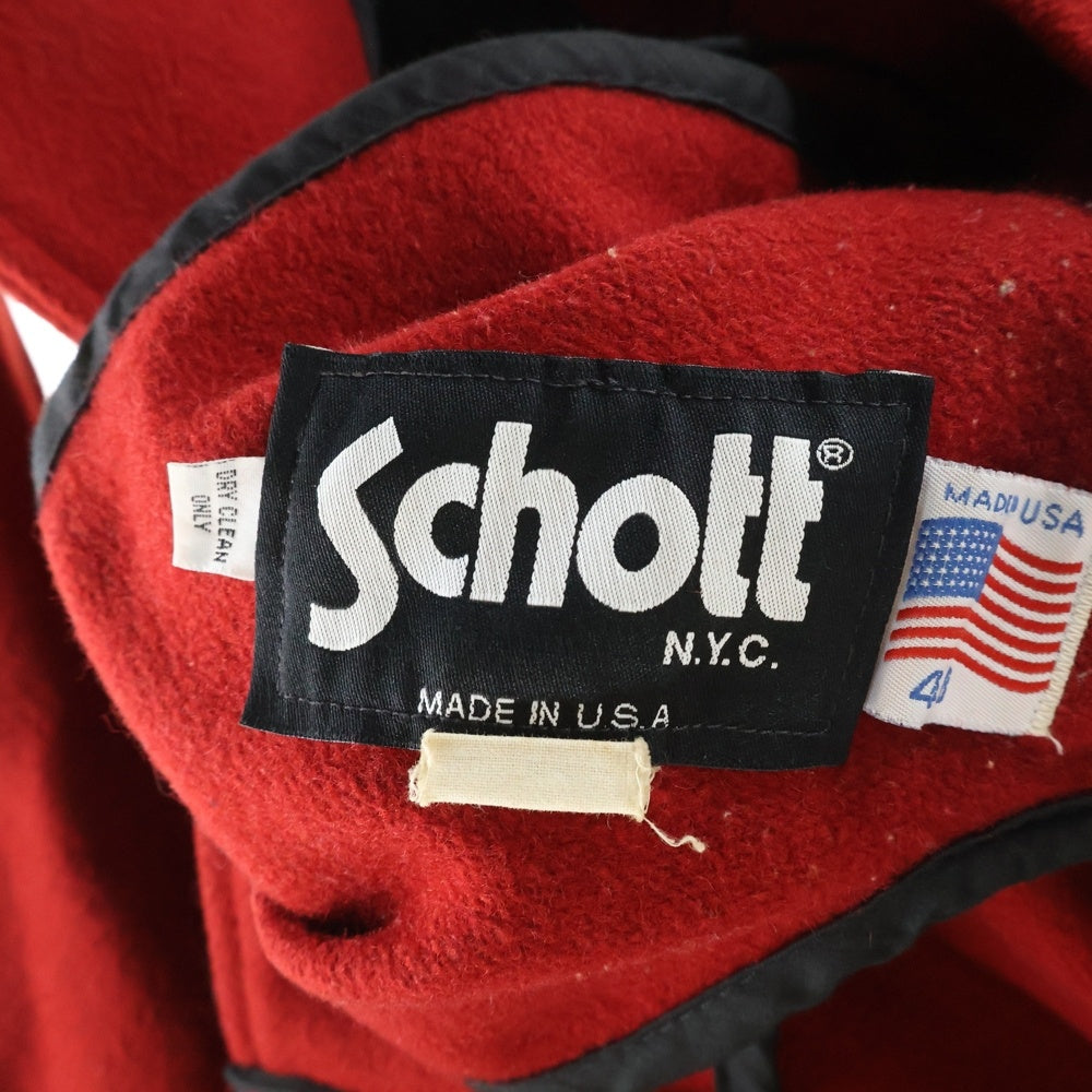 SCHOTT(ショット) ダッフルコート レッド
