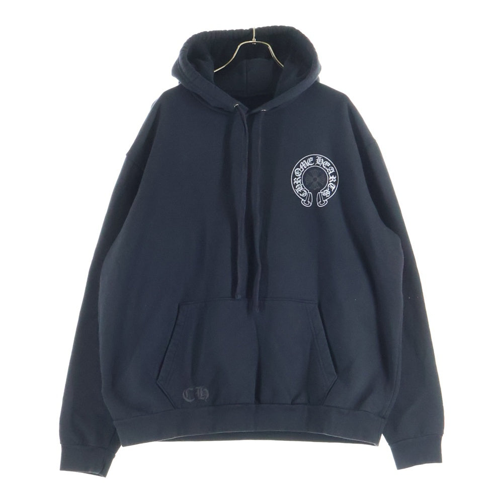 CHROME HEARTS(クロムハーツ) SWTSHRT PLVR LTD プルオーバーパーカー ラスベガス限定ホースシュープリントパーカー ブラック