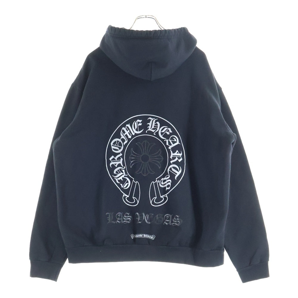 CHROME HEARTS(クロムハーツ) SWTSHRT PLVR LTD プルオーバーパーカー ラスベガス限定ホースシュープリントパーカー ブラック