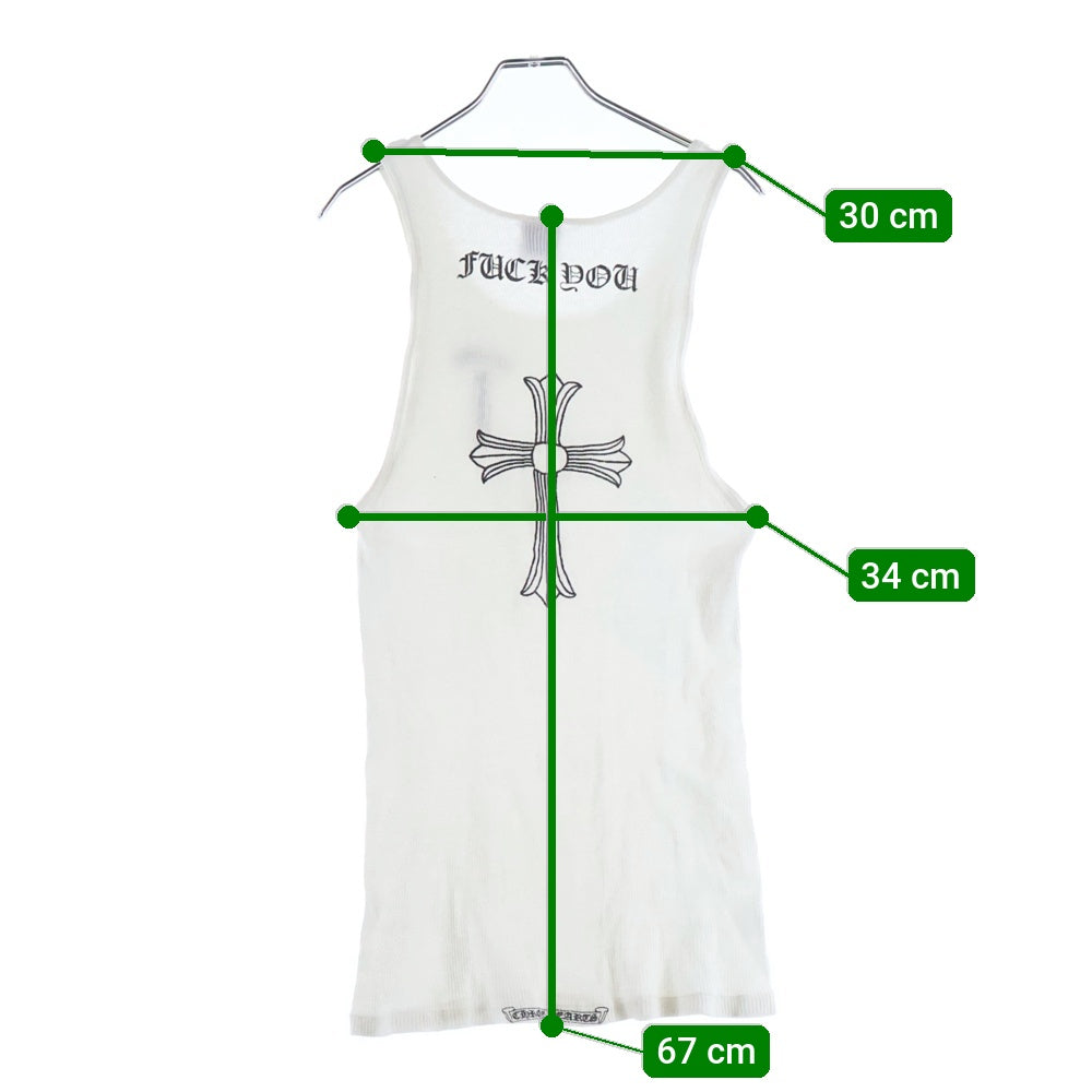 CHROME HEARTS(クロムハーツ) OLD FUCK YOU TANK TOP ファックユー タンクトップ ノースリーブ ホワイト