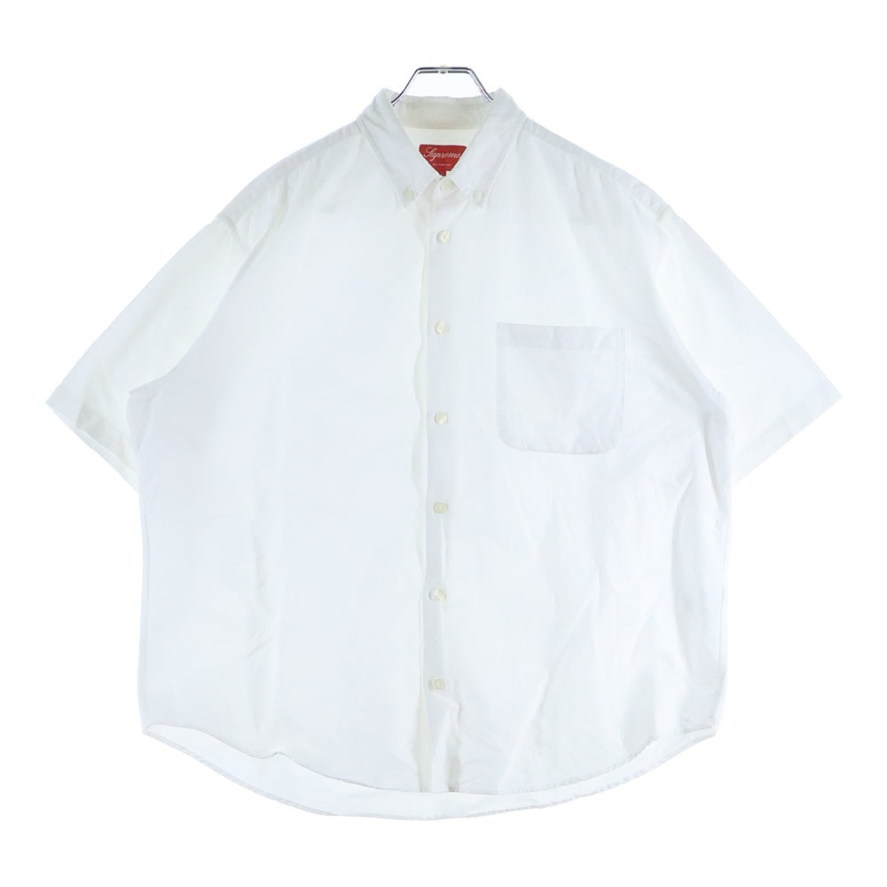 SUPREME(シュプリーム) 23SS Loose Fit S/S Oxford Shirt ルーズフィットショートスリーブ半袖シャツ ホワイト