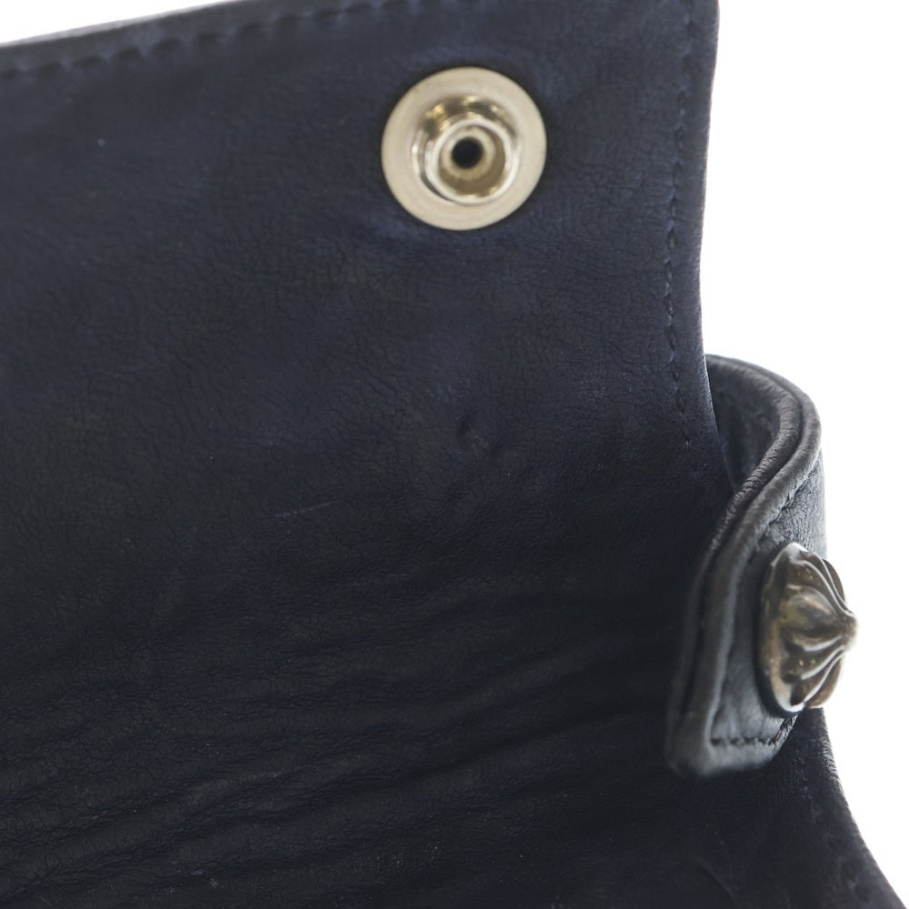 CHROME HEARTS(クロムハーツ) KEY CASE キーケース クロスボールボタン レザーキーケース ブラック