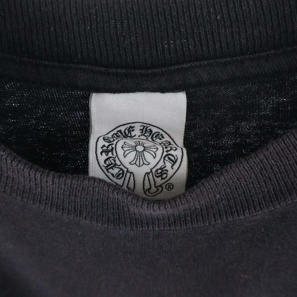 CHROME HEARTS(クロムハーツ) OLD AMERICAN FLAG TEE オールド アメリカンフラッグTシャツ 星条旗 ホースシュープリント 半袖カットソー ブラック