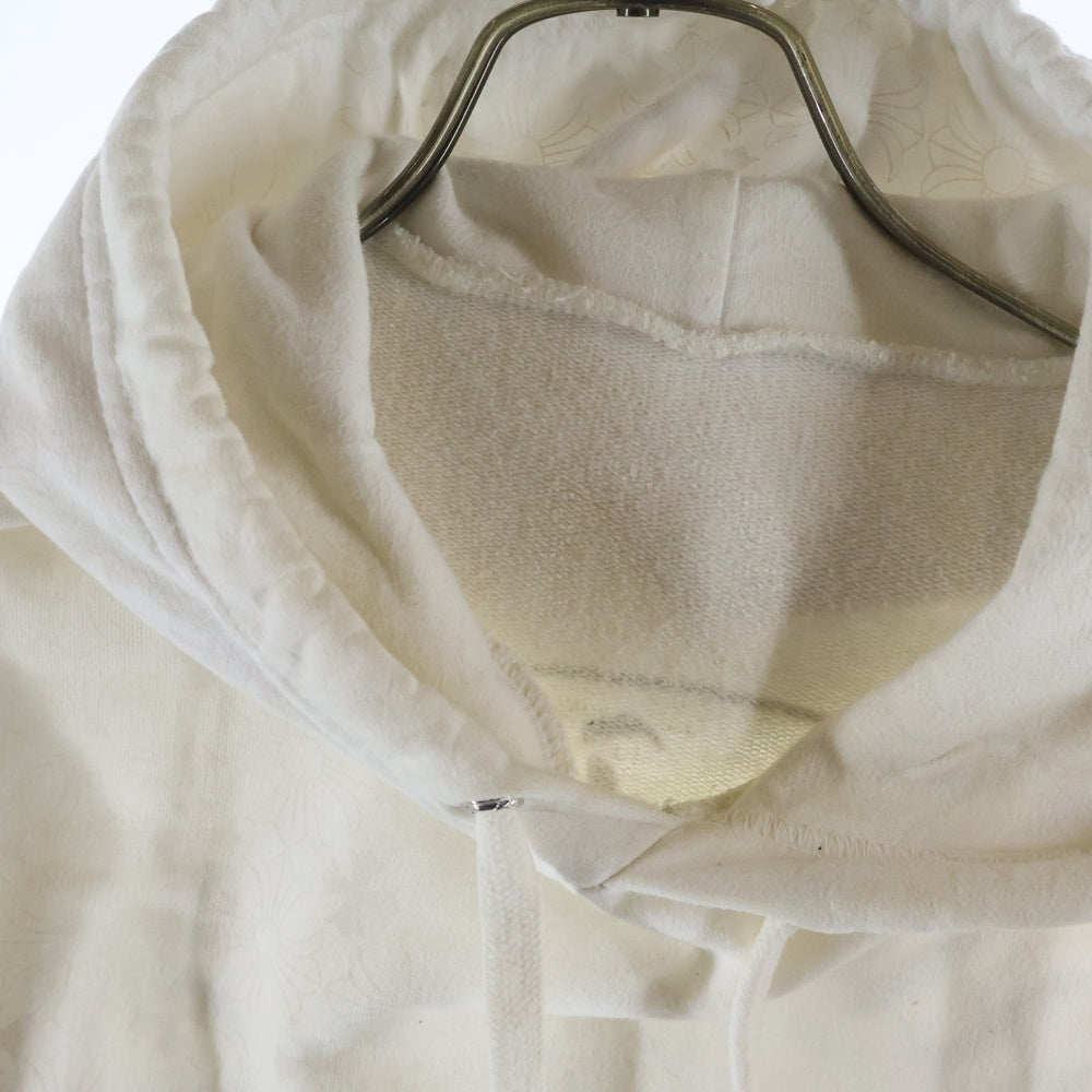 CHROME HEARTS(クロムハーツ) SWTSHRT PLVR CHプラス総柄プルオーバーパーカー ホワイト