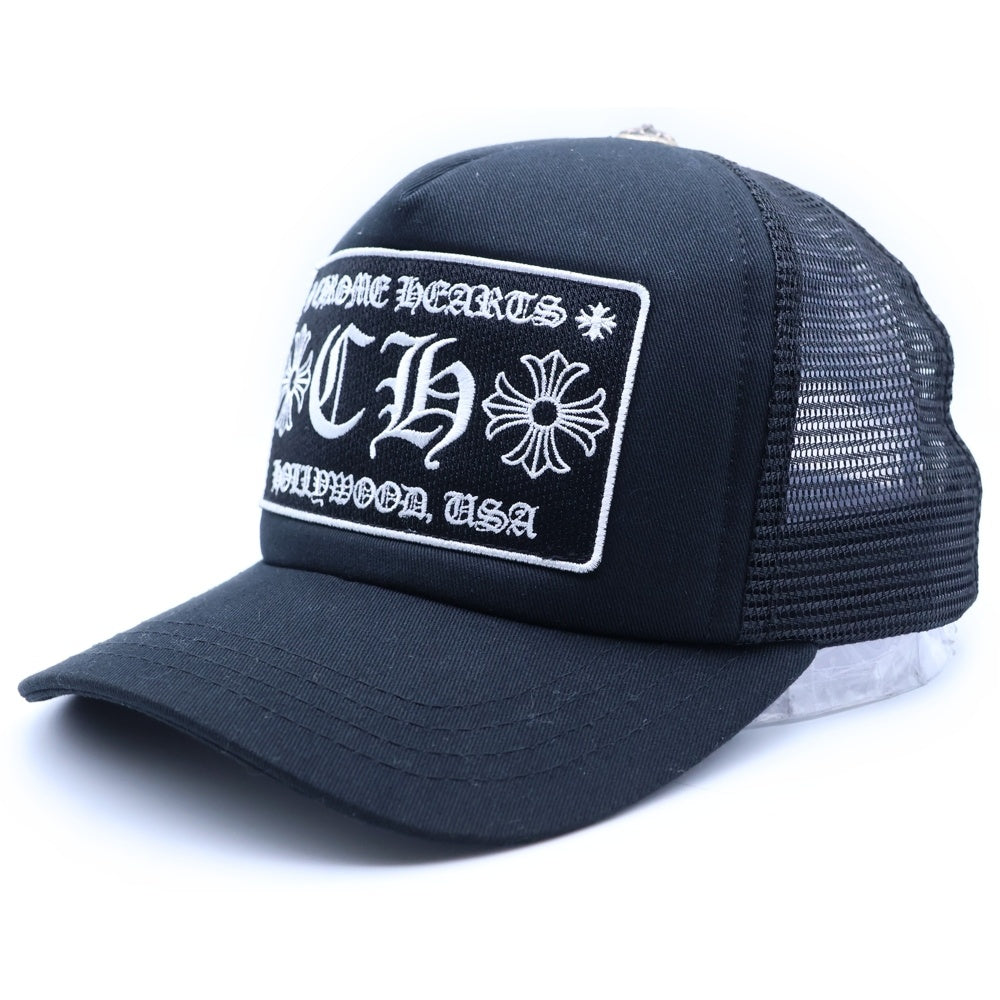 CHROME HEARTS(クロムハーツ) TRUCKER CAP CHパッチメッシュトラッカーキャップ クロスボール付 帽子 ブラック