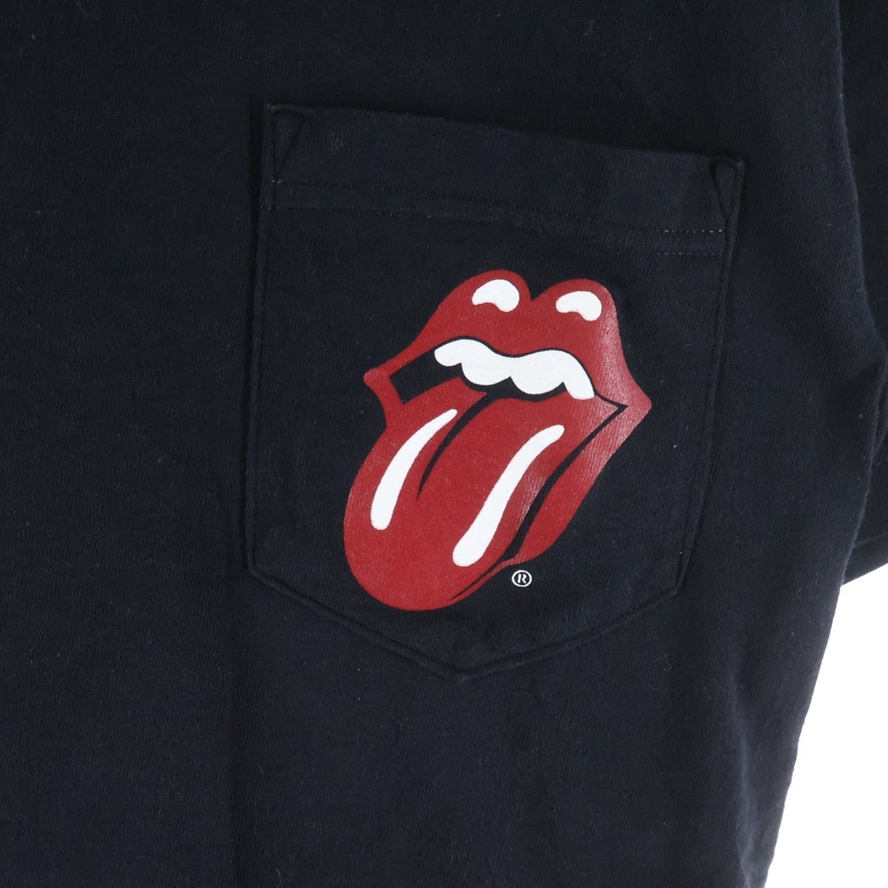 CHROME HEARTS(クロムハーツ) OLD ローリングストーンズ リップアンドタン バックホースシュー 半袖Tシャツ ブラック