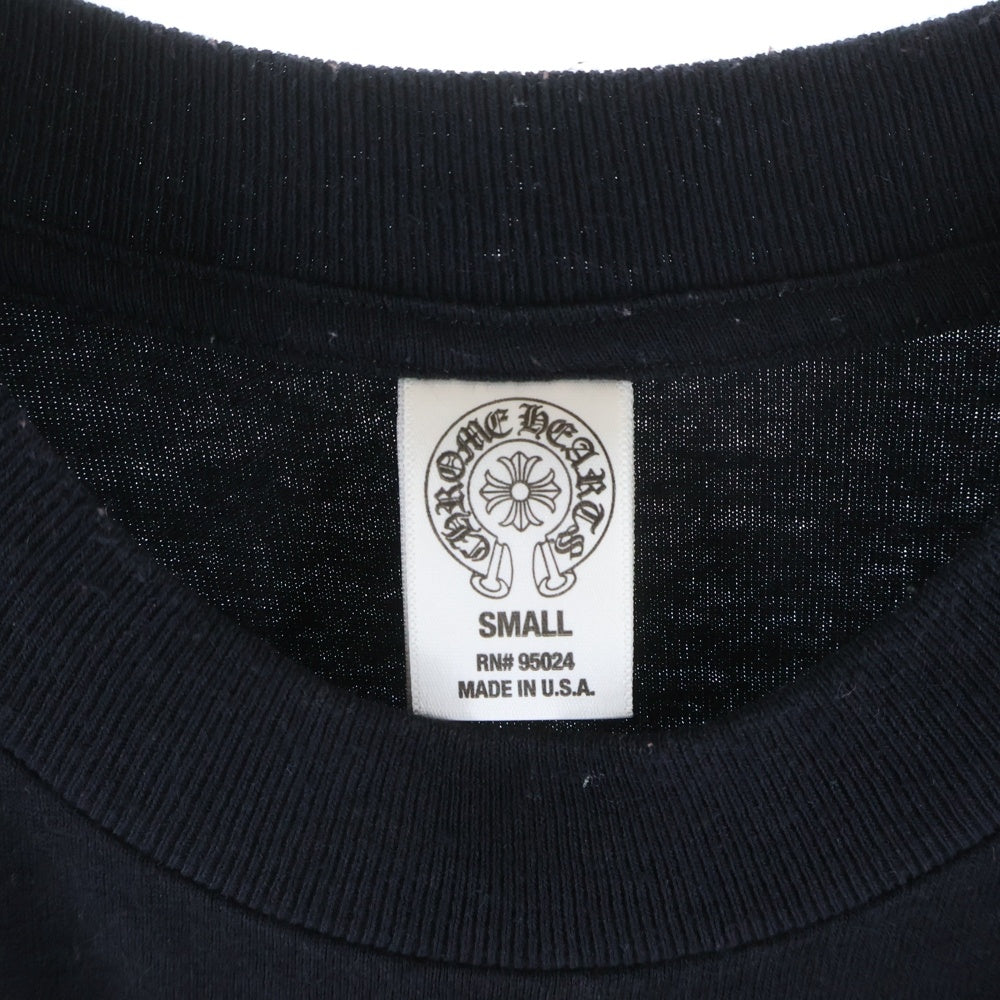 CHROME HEARTS(クロムハーツ) OLD ローリングストーンズ リップアンドタン バックホースシュー 半袖Tシャツ ブラック