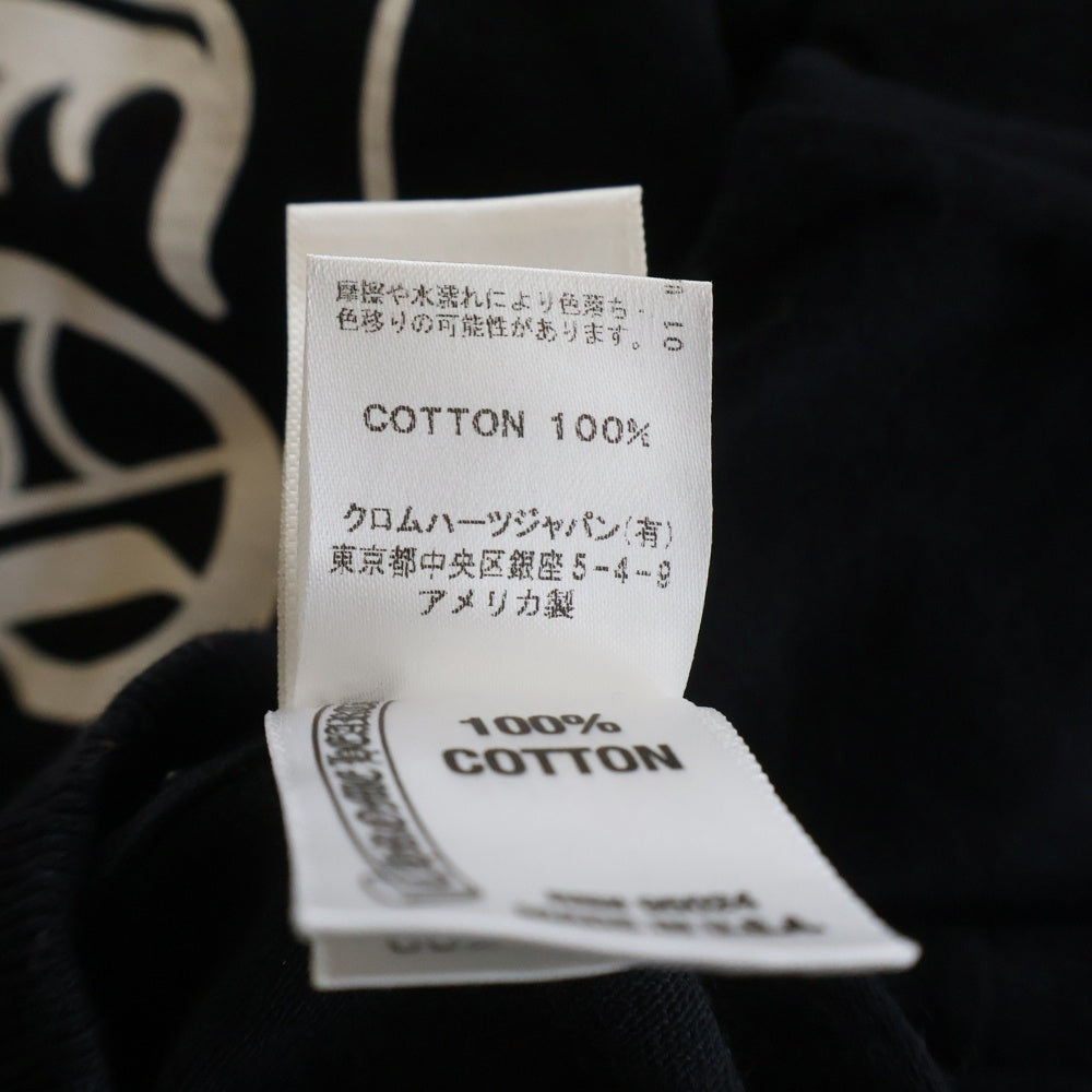 CHROME HEARTS(クロムハーツ) OLD ローリングストーンズ リップアンドタン バックホースシュー 半袖Tシャツ ブラック