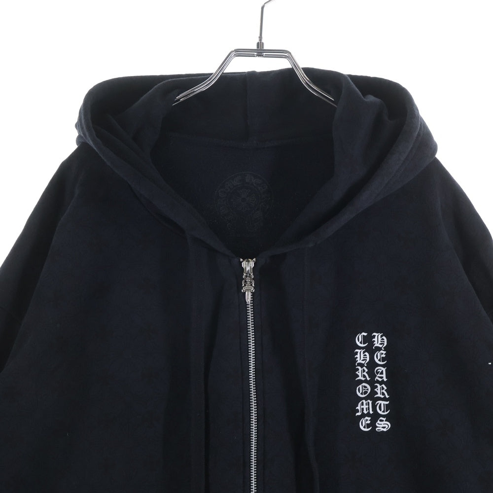 CHROME HEARTS(クロムハーツ) SWTSHRT HD ZIP CHプラス総柄 バックCH