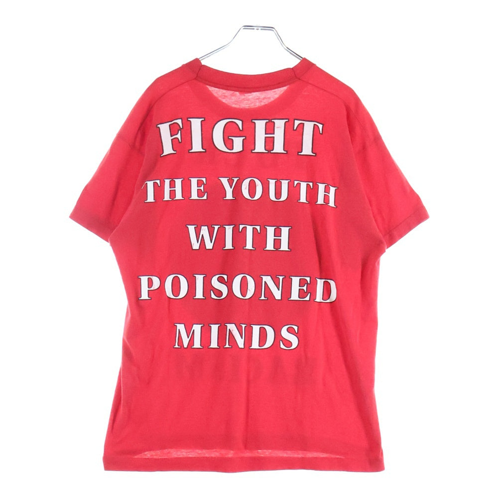 VINTAGE(ヴィンテージ) 90's FISHBONE FUCK RACISM フィッシュボーン フロントプリント 半袖Tシャツ レッド