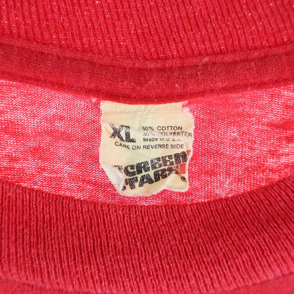 VINTAGE(ヴィンテージ) 90's FISHBONE FUCK RACISM フィッシュボーン フロントプリント 半袖Tシャツ レッド