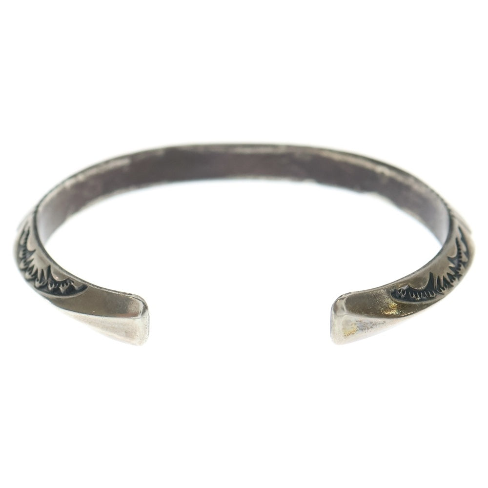 INDIAN JEWELRY(インディアンジュエリー) ナバホ族 Geneva & Kevin Ramone作 インレイバングル シルバー