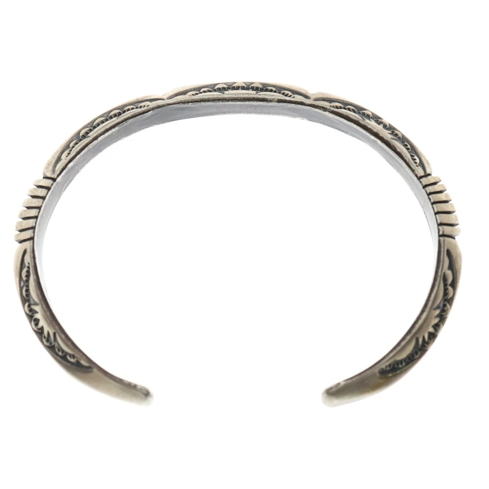 INDIAN JEWELRY(インディアンジュエリー) ナバホ族 Geneva & Kevin Ramone作 インレイバングル シルバー