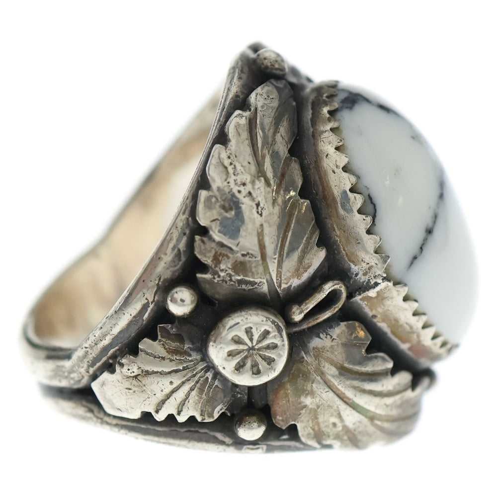 INDIAN JEWELRY(インディアンジュエリー) ホワイトバッファロー リング シルバー