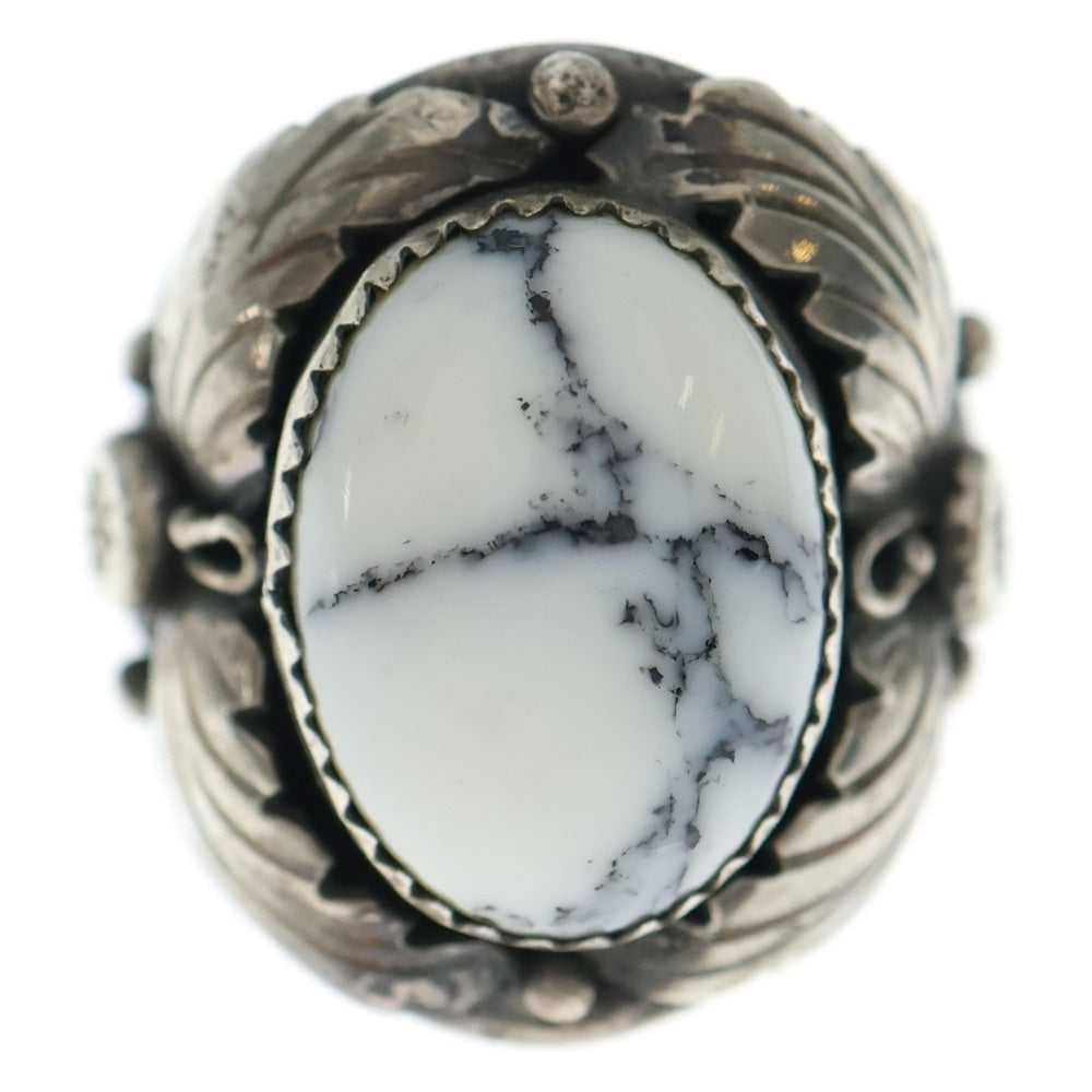 INDIAN JEWELRY(インディアンジュエリー) ホワイトバッファロー リング シルバー