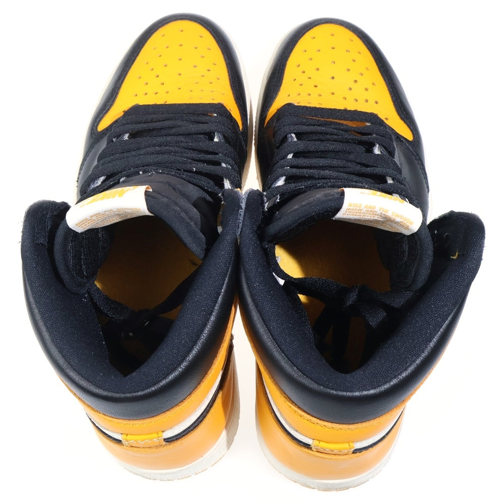NIKE(ナイキ) AIR JORDAN 1 RETRO HIGH OG TAXI 555088-711 エアジョーダン 1 レトロ タクシー ハイカットスニーカー イエロー/ブラック US8.5/26.5cm