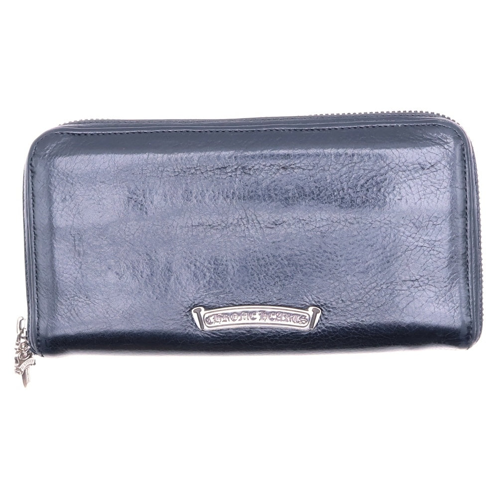 CHROME HEARTS(クロムハーツ) REC F ZIP フィリグリー装飾ラウンドジップ財布 ウォレット ブラック