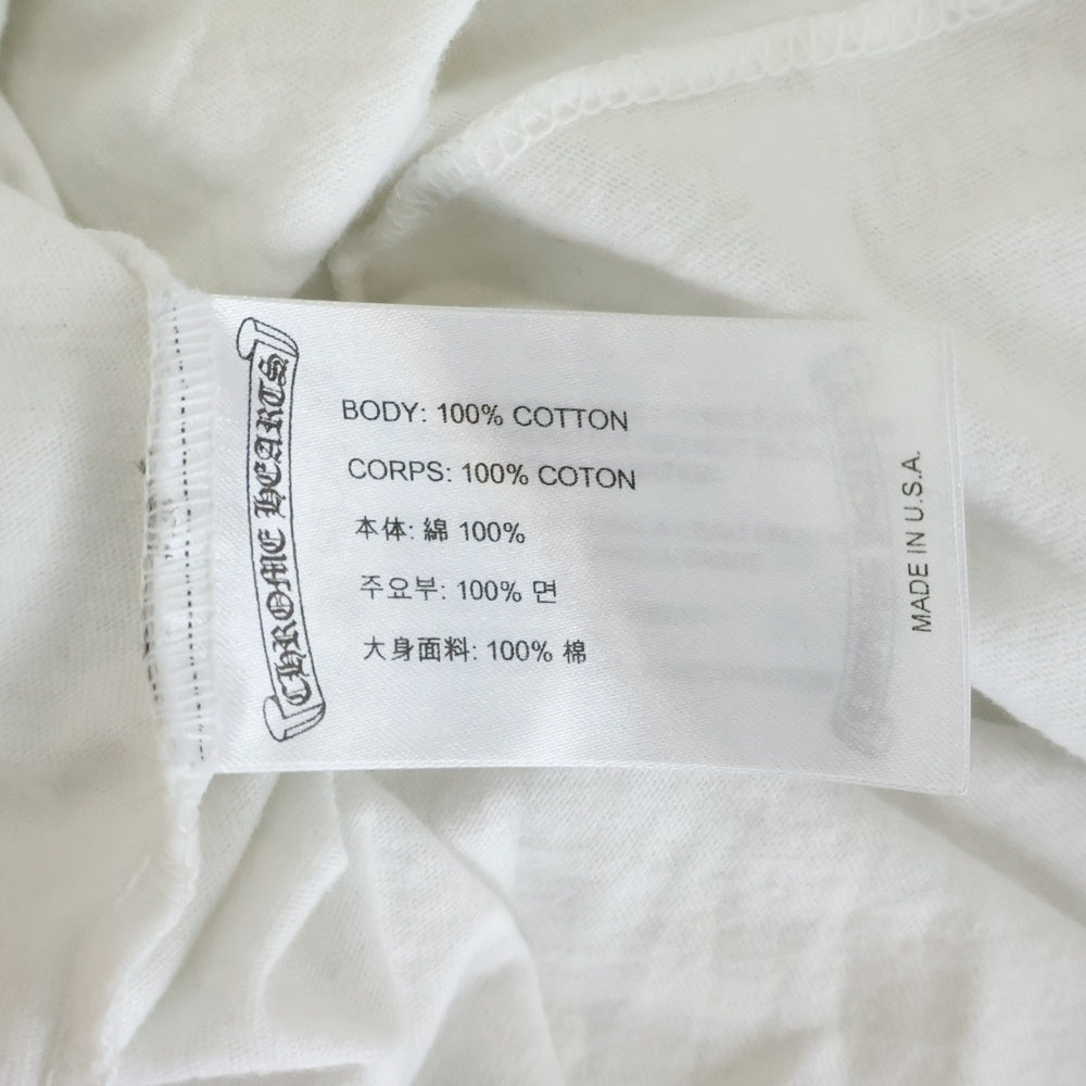 CHROME HEARTS(クロムハーツ) CAMO HORSE SHOE カモホースシュー バッグプリント長袖Tシャツ ホワイト