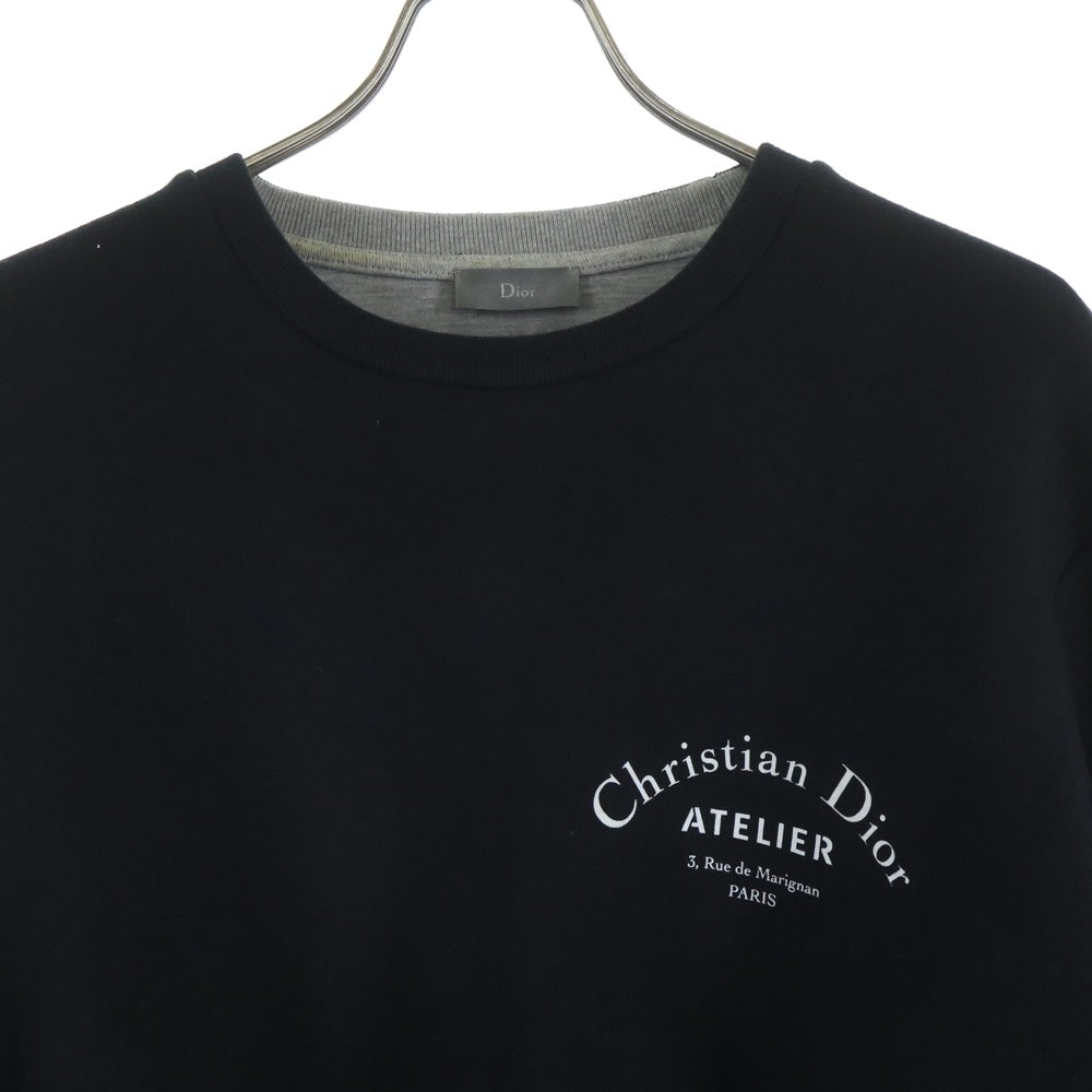 ディオール Christian Dior ディオール ロゴ ブラック長袖シャツ M