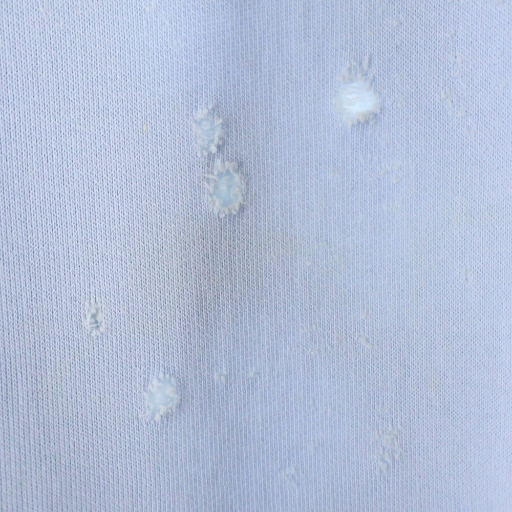 GIVENCHY(ジバンシィ) フロントロゴ デストロイ パーカー ブルー BM703A3Y0S
