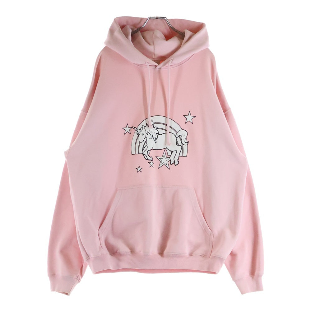 VETEMENTS(ヴェトモン) MAGIC UNICORN HOODIE マジックユニコーン プルオーバーパーカー ピンク UE51TR400P