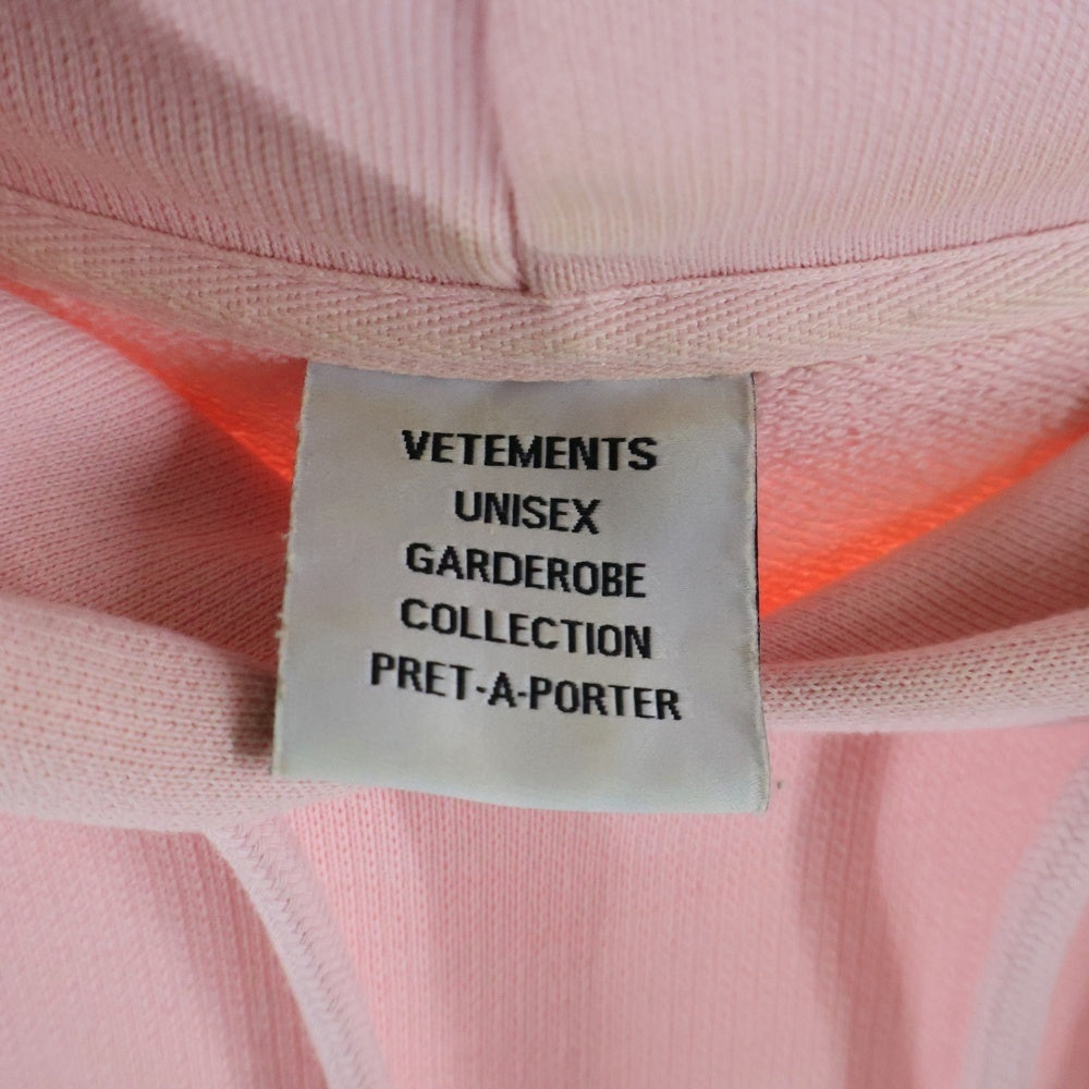 VETEMENTS(ヴェトモン) MAGIC UNICORN HOODIE マジックユニコーン プルオーバーパーカー ピンク UE51TR400P