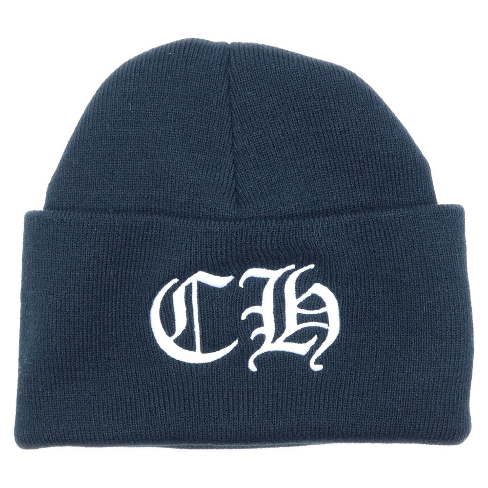 CHROME HEARTS(クロムハーツ) CH Logo Embroidery Acrylic Beanie CHロゴ刺繍ビーニー ニット帽 ブラック