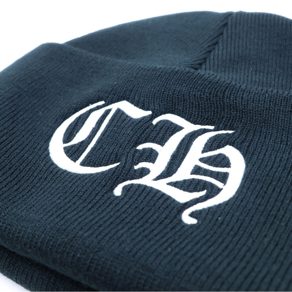 CHROME HEARTS(クロムハーツ) CH Logo Embroidery Acrylic Beanie CHロゴ刺繍ビーニー ニット帽 ブラック