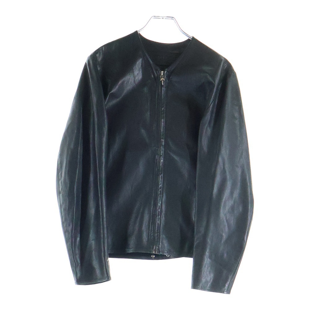 CHROME HEARTS(クロムハーツ) シングルライダース ダガージップ スクロールラベル ジャケット ブラック