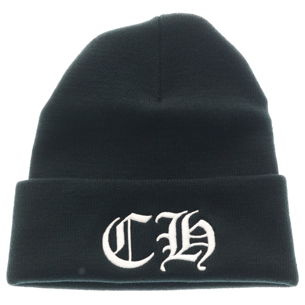 CHROME HEARTS(クロムハーツ) CH Logo Embroidery Acrylic Beanie CHロゴ刺繍ビーニー ニット帽 ブラック