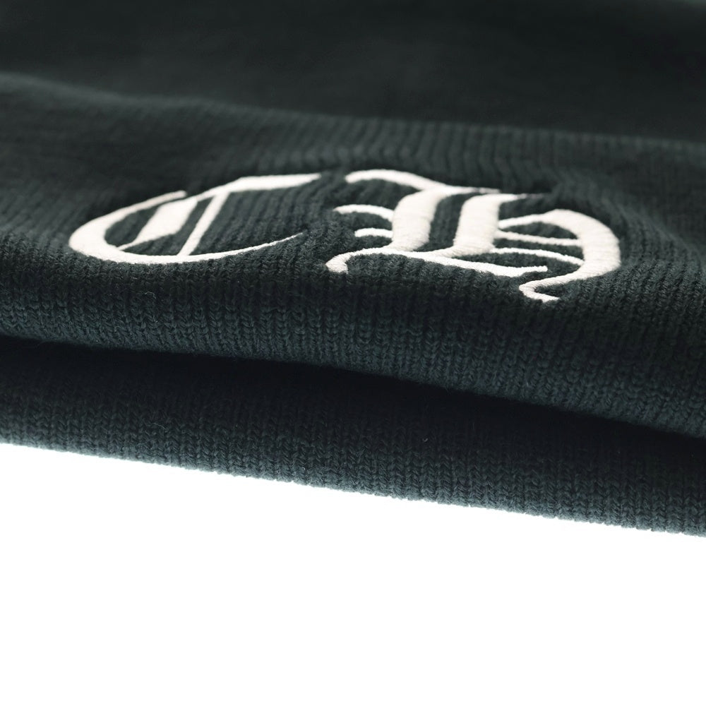 CHROME HEARTS(クロムハーツ) CH Logo Embroidery Acrylic Beanie CHロゴ刺繍ビーニー ニット帽 ブラック
