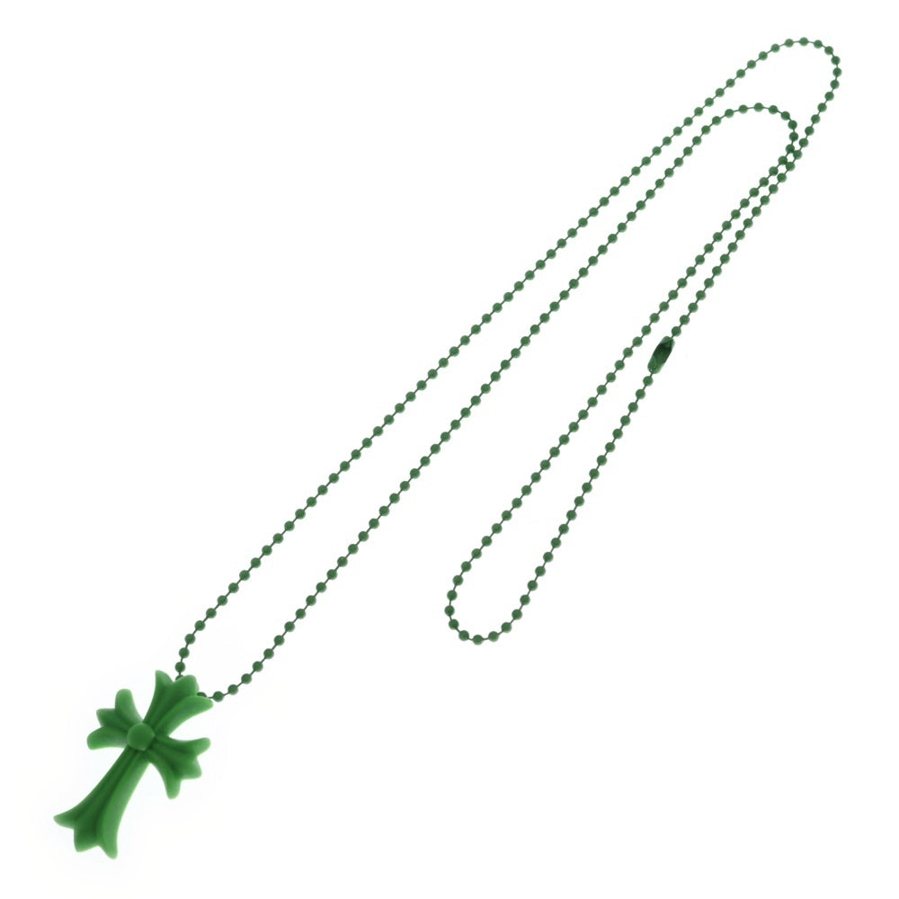 CHROME HEARTS(クロムハーツ) RUBBER CH CRS SML スモールCHクロス ラバーネックレス シリコン BCA306