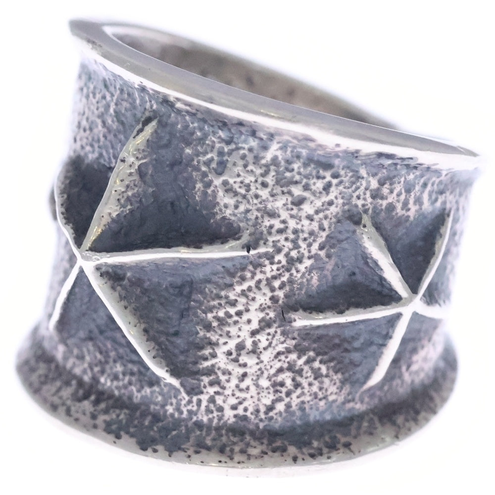 INDIAN JEWELRY(インディアンジュエリー) ナバホ族 Aaron Anderson作 トゥファキャストリング シルバー